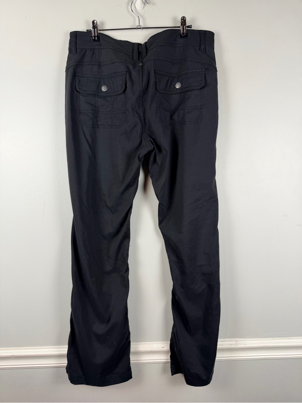 Prana outdoors hiking pants dark grey black size 12 - Picture 5 of 6